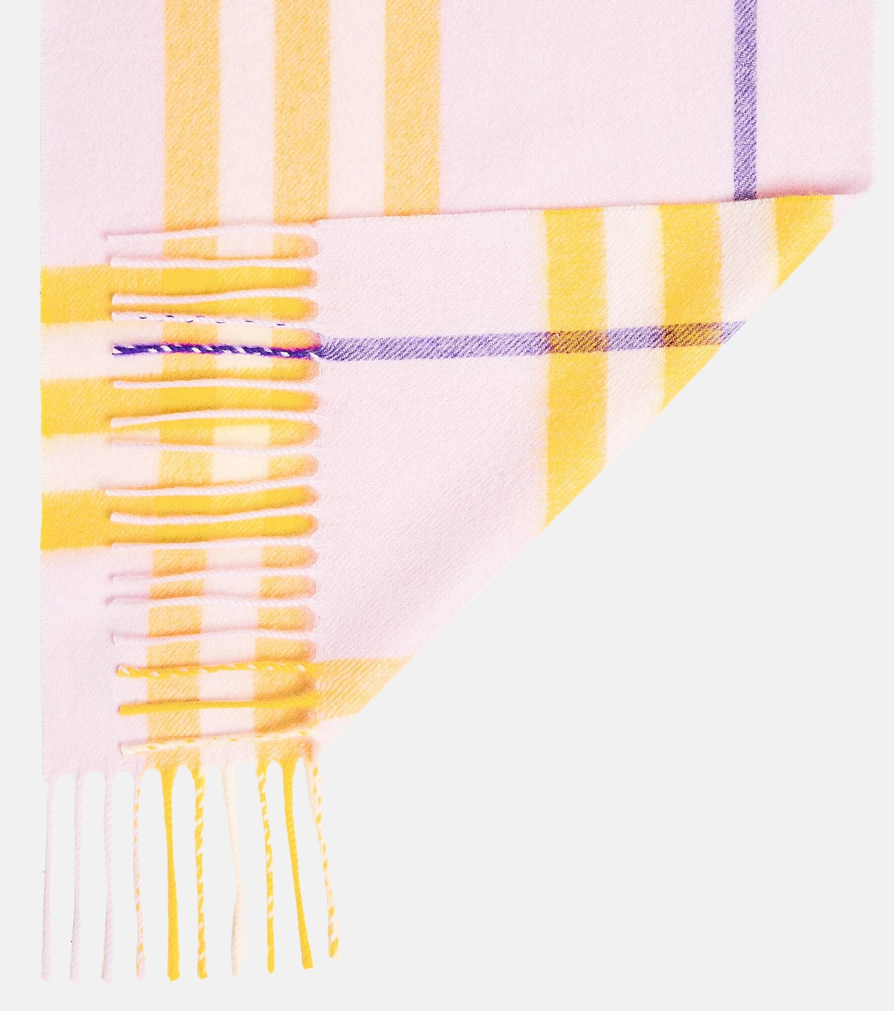 Checked wool scarf - 5
