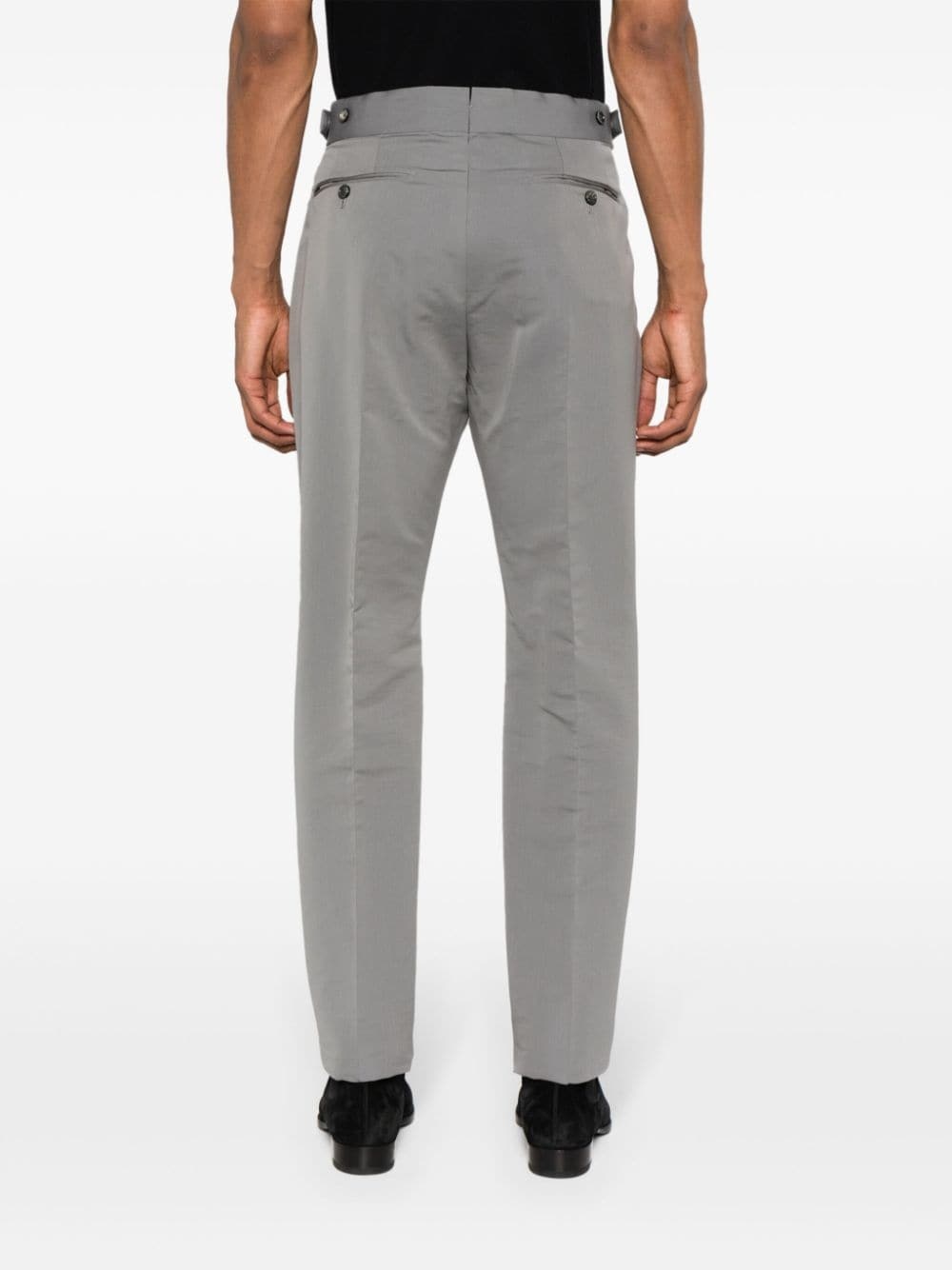 mid-rise tailored trousers - 4