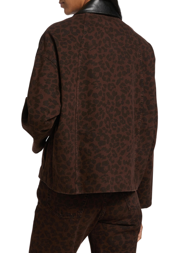Women's Natalia Leopard-Print Cotton Jacket - Espresso Leopard 5