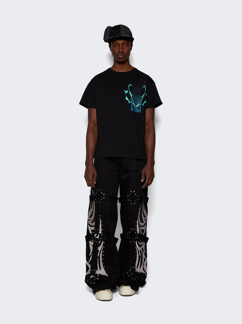 WHO DECIDES WAR Winged Logo Bondage Pant Coal outlook