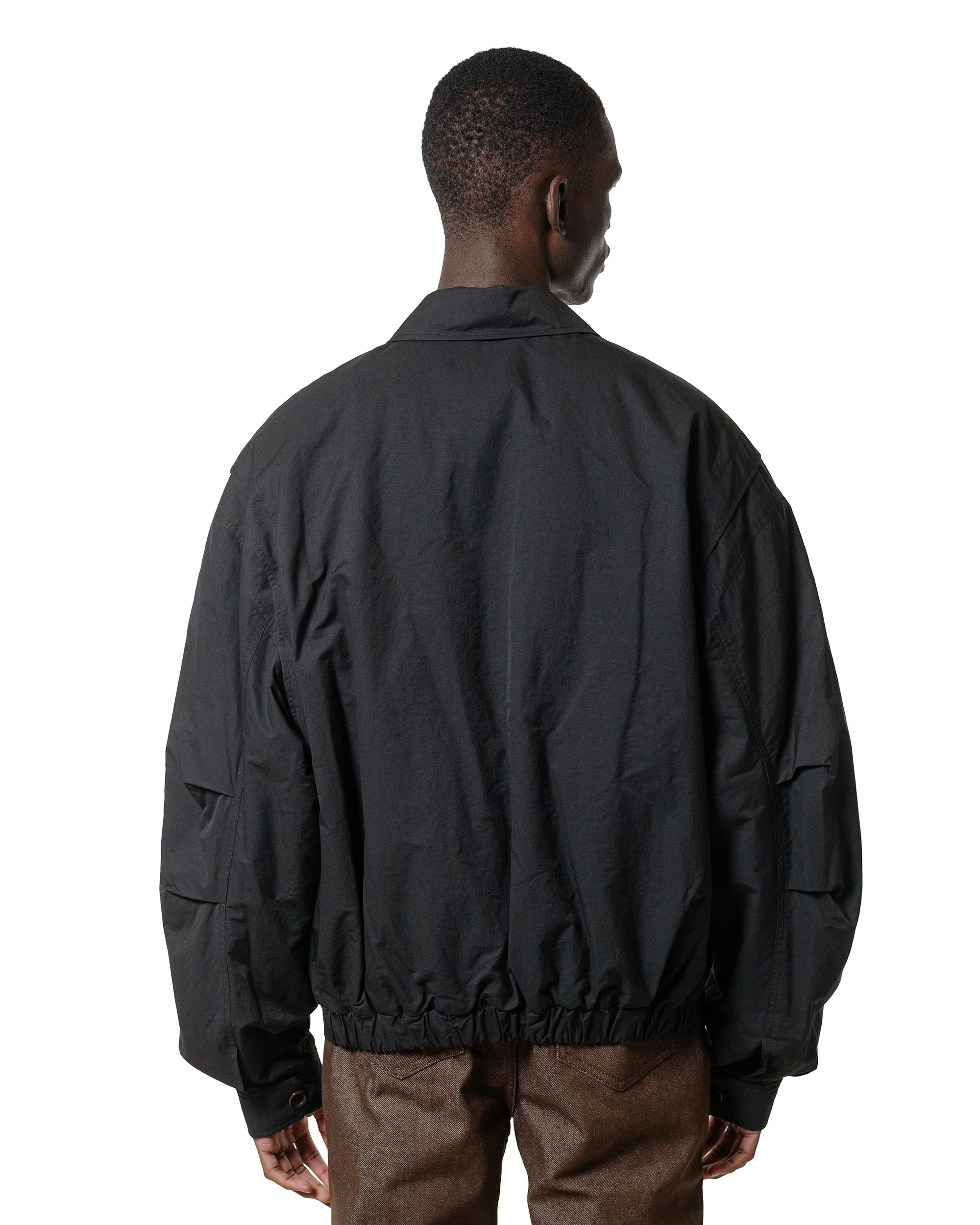 Padded Cotton Nylon Jumper Black - 3