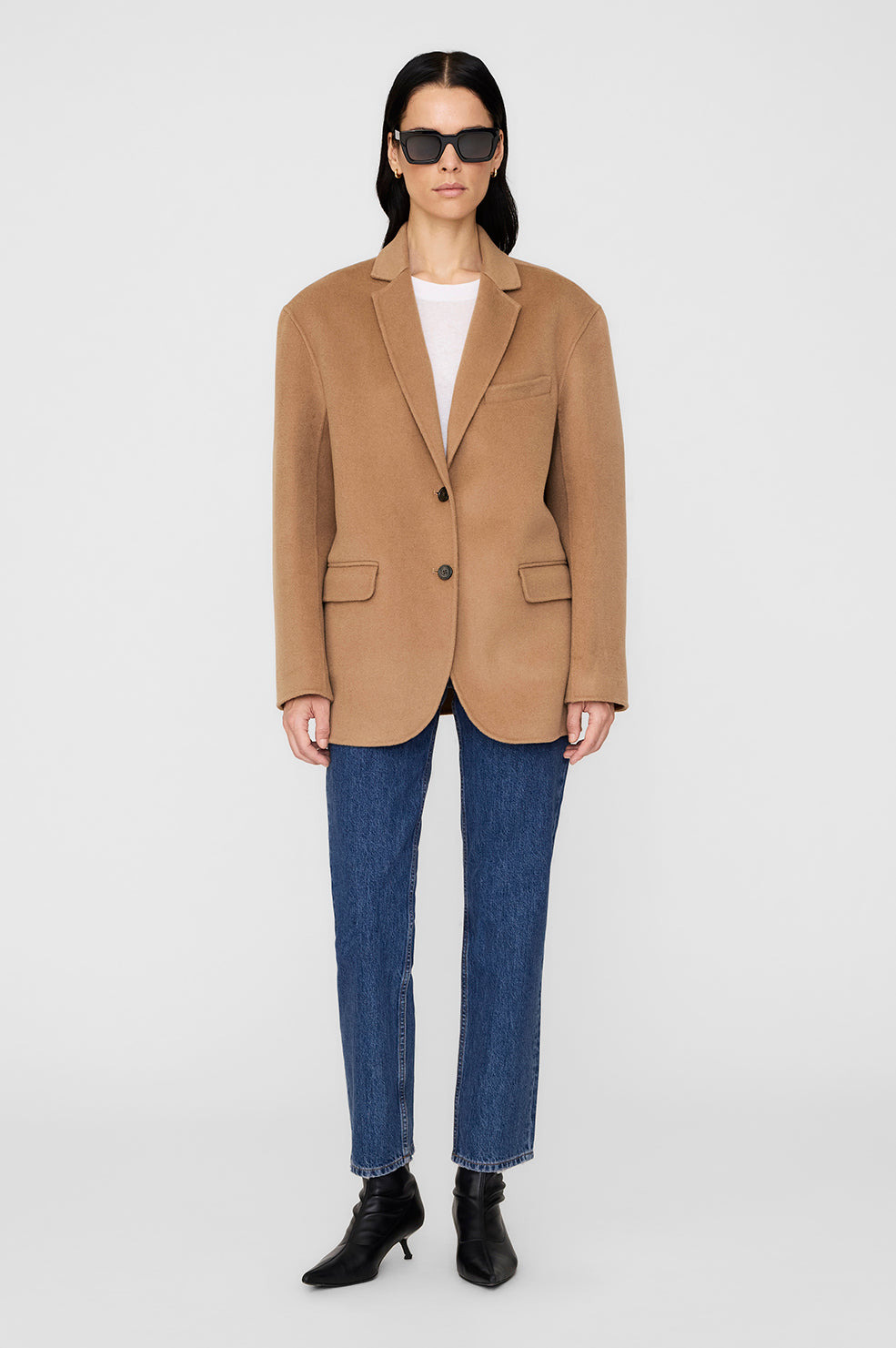 Quinn Blazer - Camel Cashmere Blend - 6