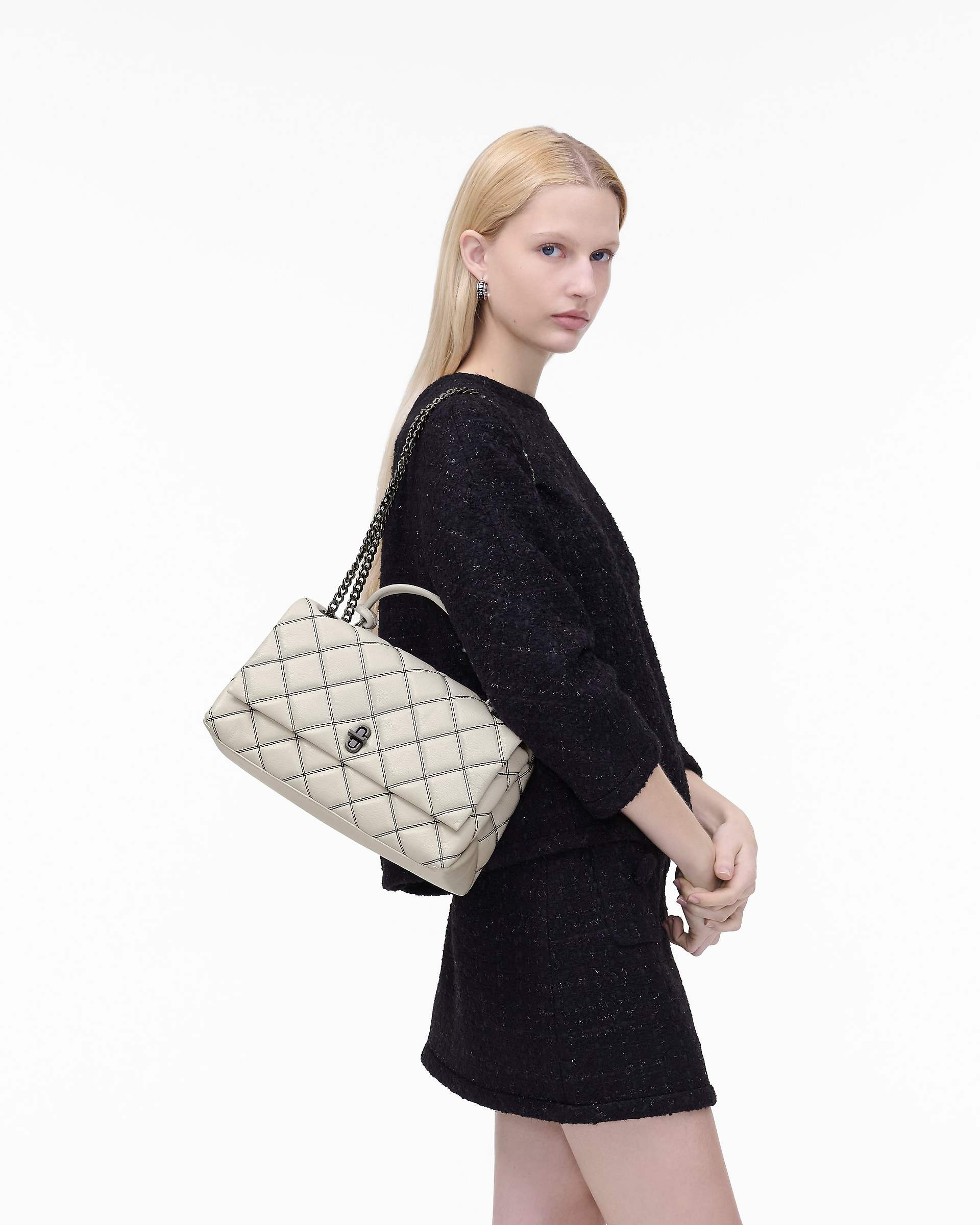 THE BI-COLOR QUILTED DUAL CONVERTIBLE SHOULDER BAG - 2