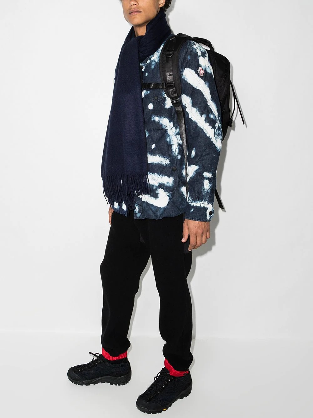 tie-dye quilted shirt jacket - 5