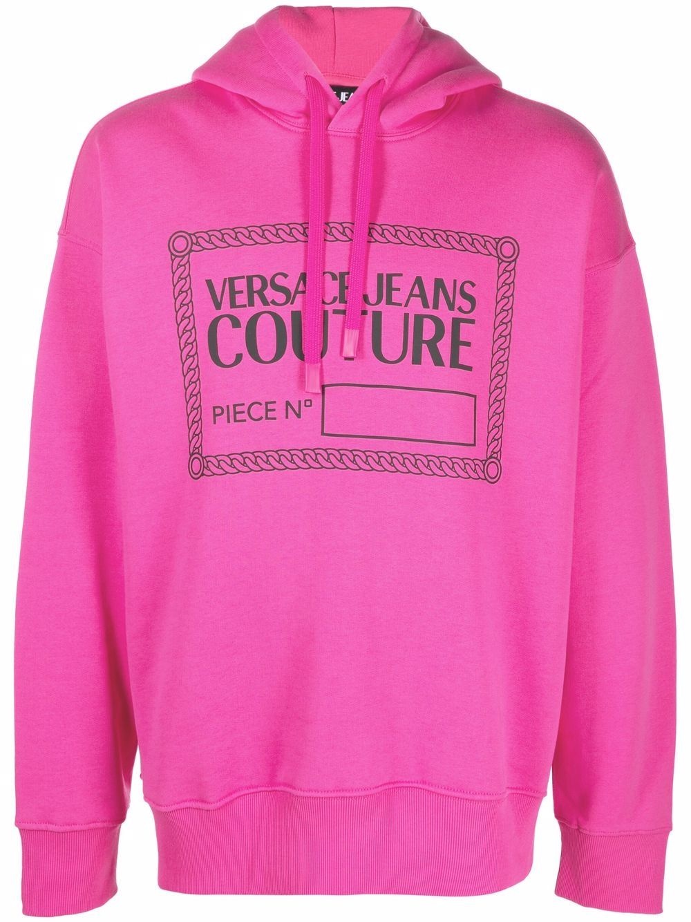 logo-print drawstring hoodie - 1