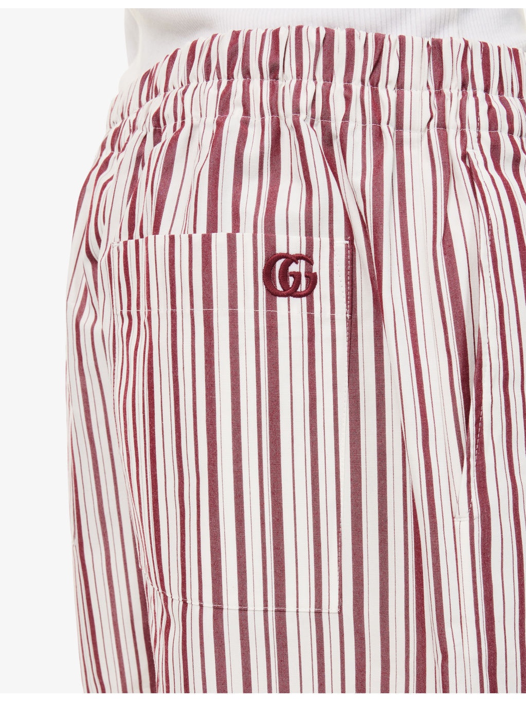 Stripe-Print Relaxed-Fit Cotton-Poplin Shorts - 5