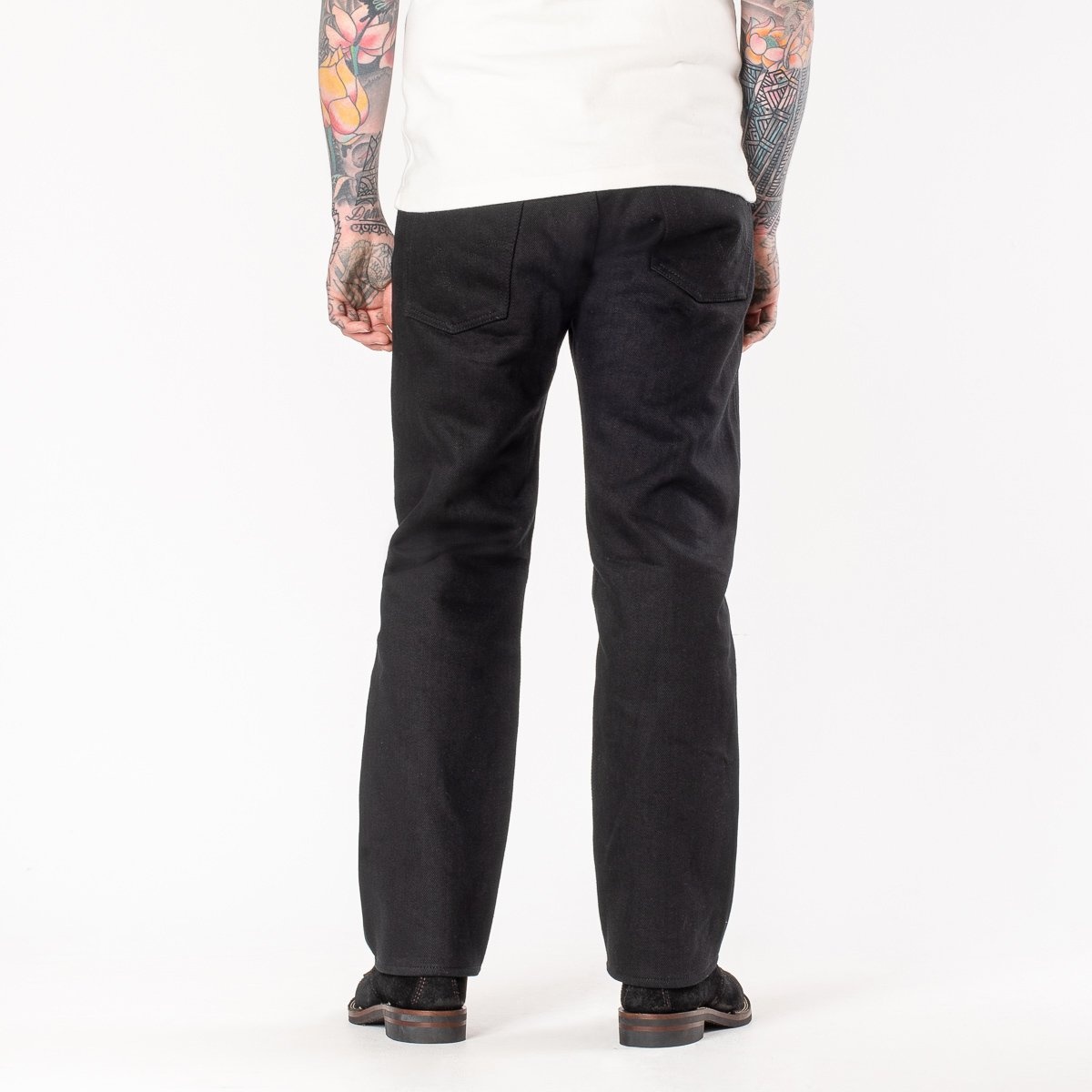 21oz Non-Fade Denim Straight Cut Jeans - Superblack - 5