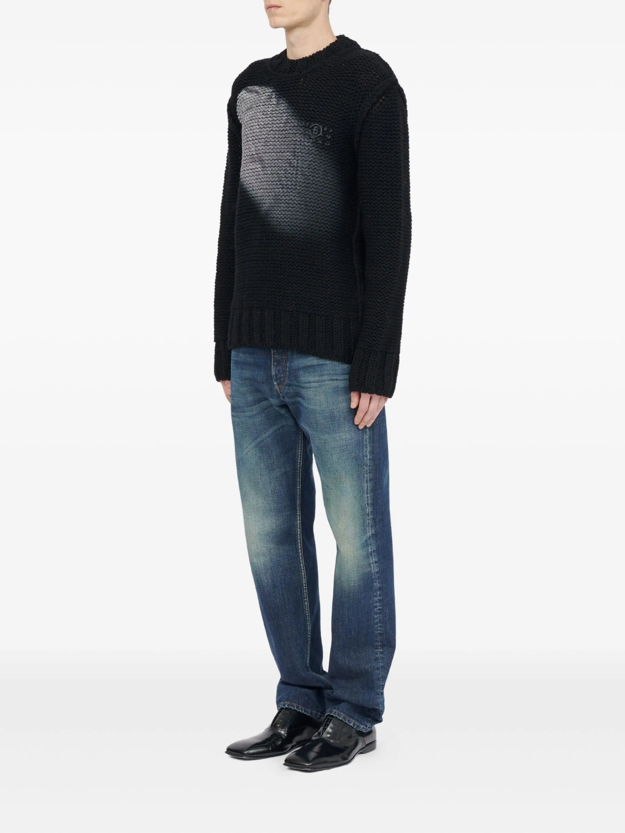 Mm6 Maison Margiela Textured Knit Sweater - 6