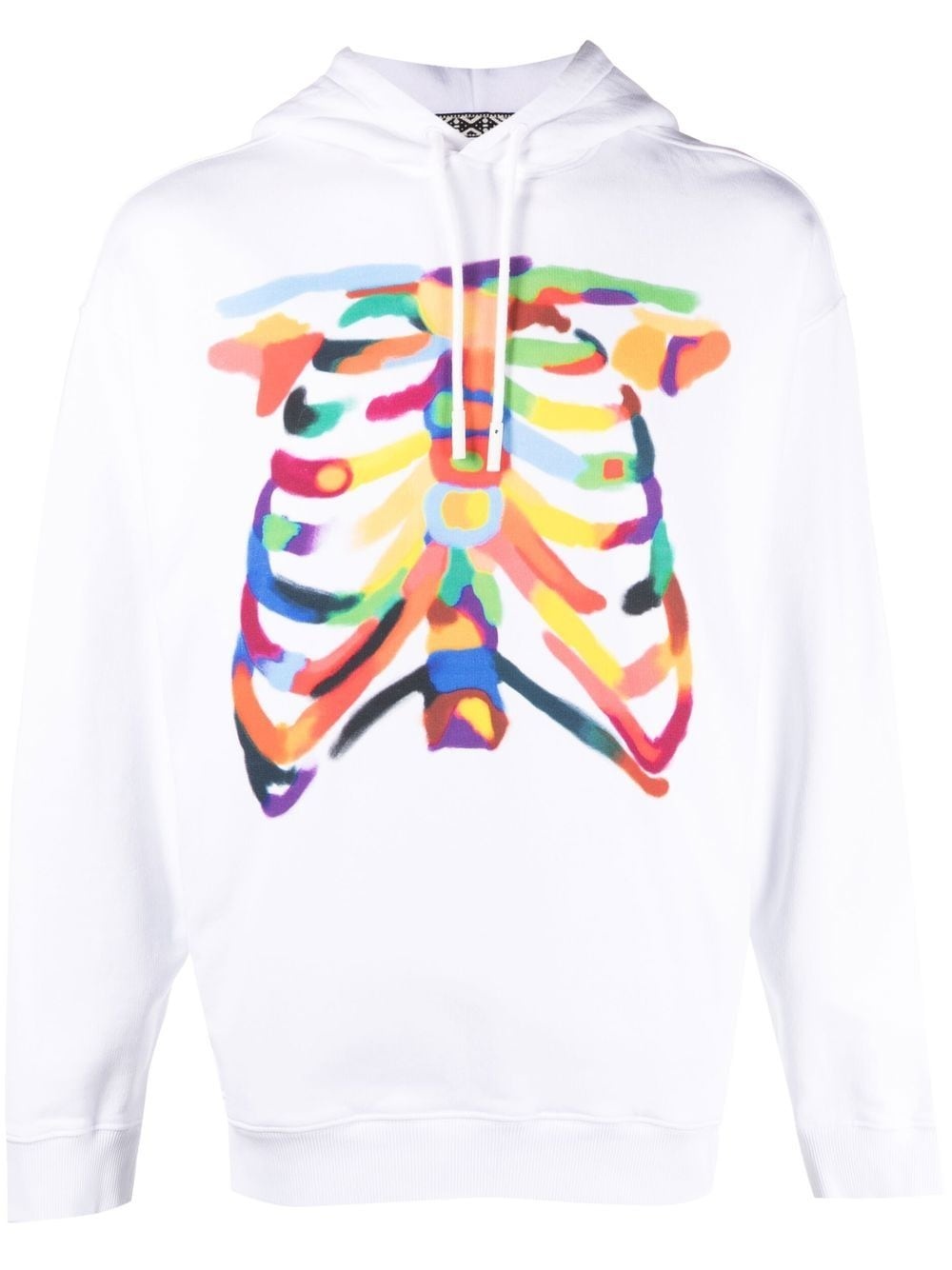 graphic-print cotton hoodie - 1