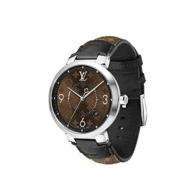 Louis Vuitton Tambour Slim Monogram Macassar 39 outlook