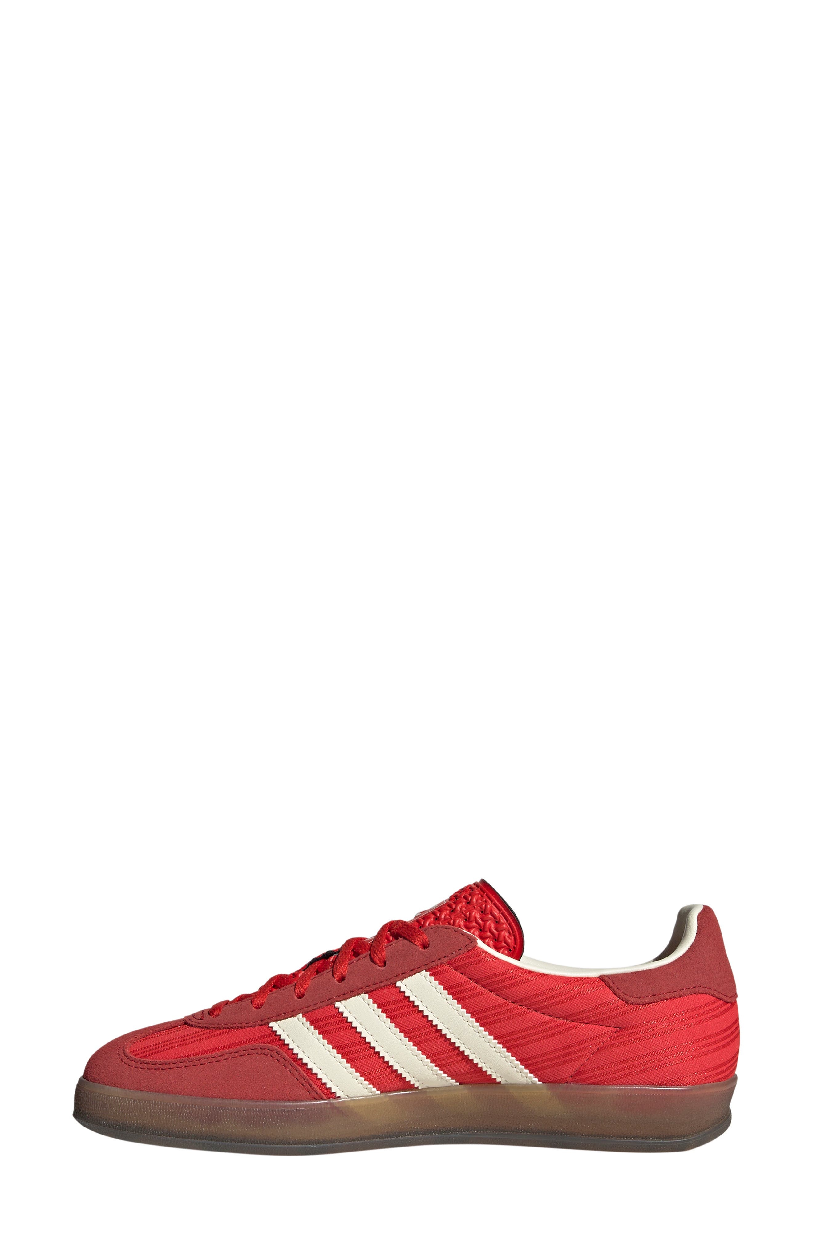 adidas Gazelle Indoor Sneaker in Red/Scarlet/Cream White at Nordstrom - 6