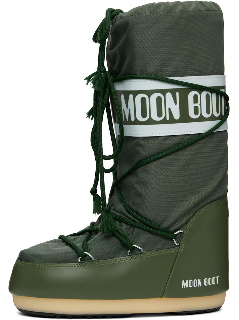 MOON BOOT Green Icon Nylon Boots outlook