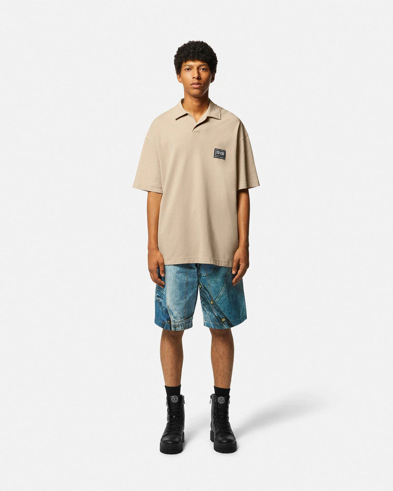 VERSACE JEANS COUTURE Piece Number Logo Polo Shirt outlook