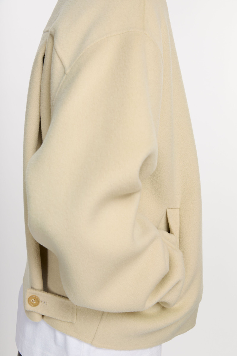 Wool zipper jacket - Oat beige 4