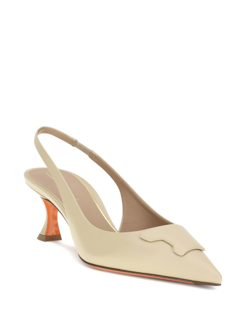 Santoni almond toe taylor pumps outlook