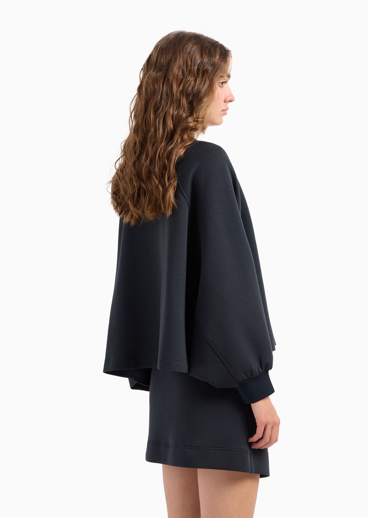 Double-jersey crew-neck sweatshirt with eagle - 3