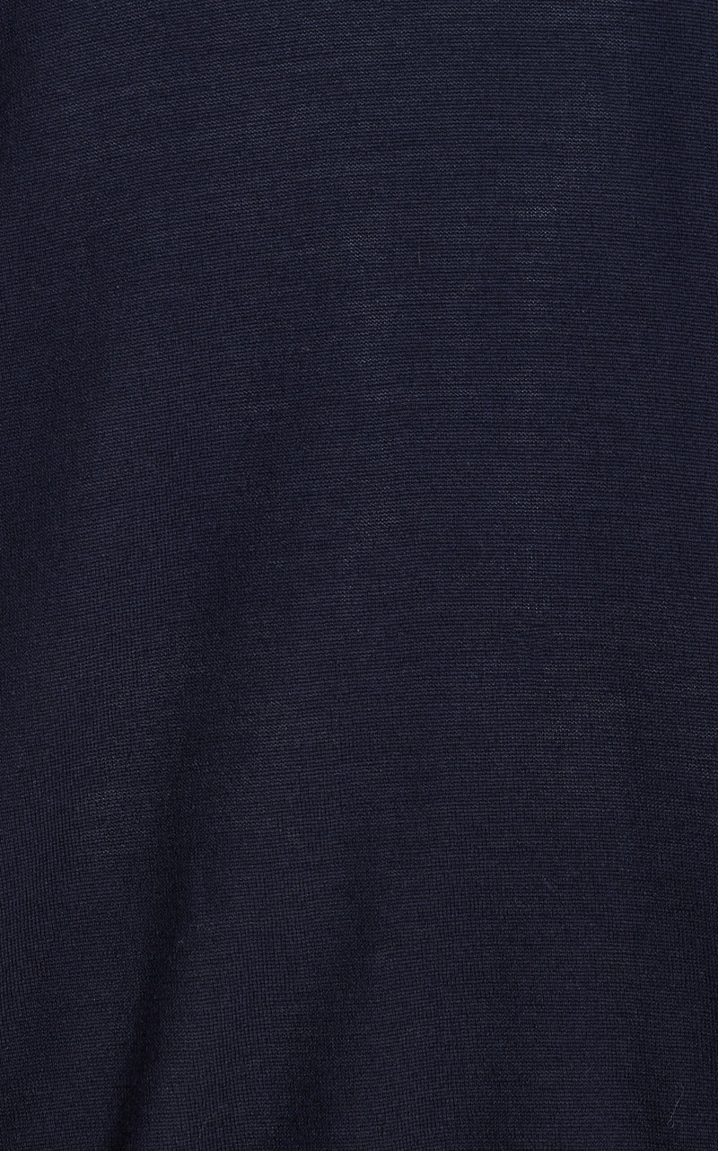 Fine Knit Wool Sweater navy 5