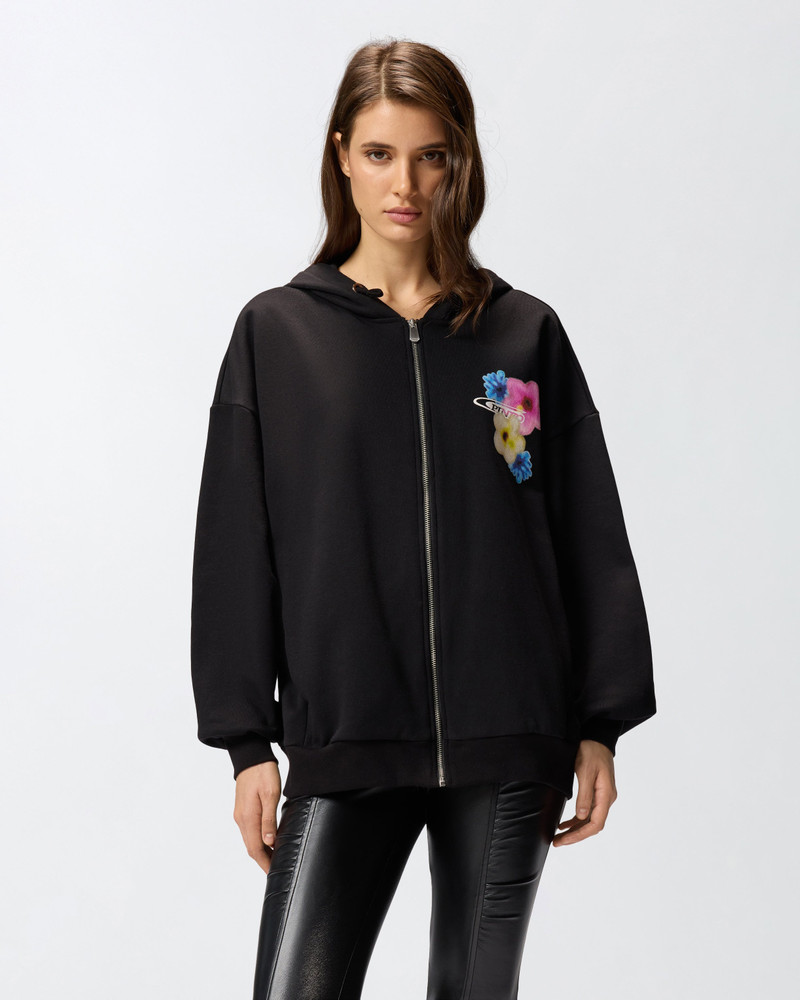 HOODIE WITH FLOWER PRINT 3