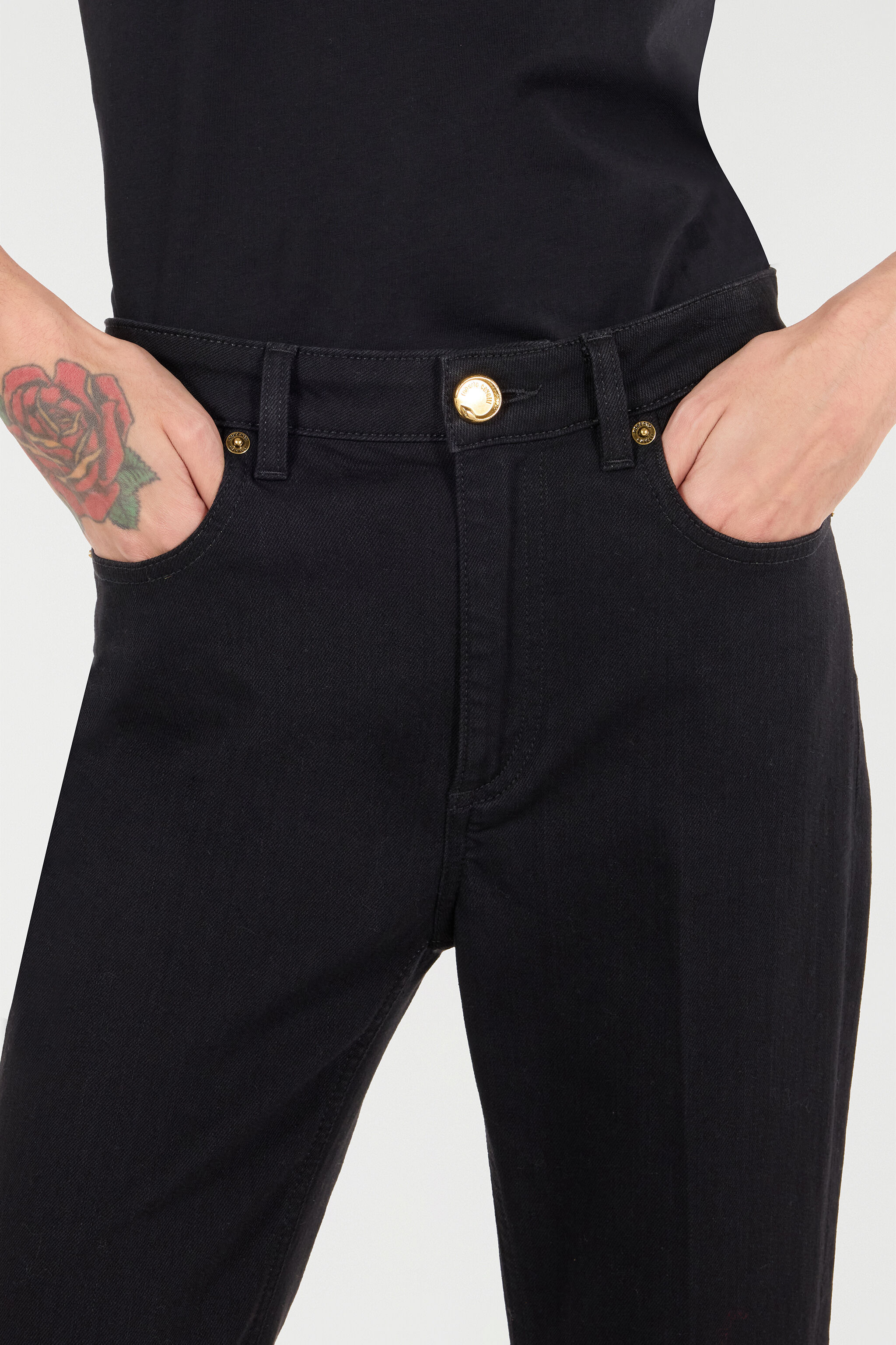 Jeans With Mirror Snake Monogram - 5