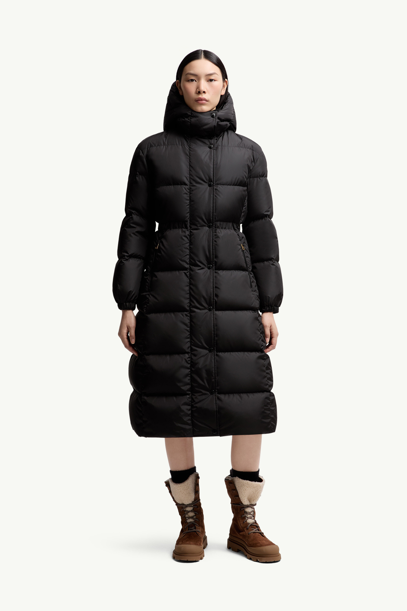 Chamer Wool-Trimmed Hooded Long Down Jacket - 3