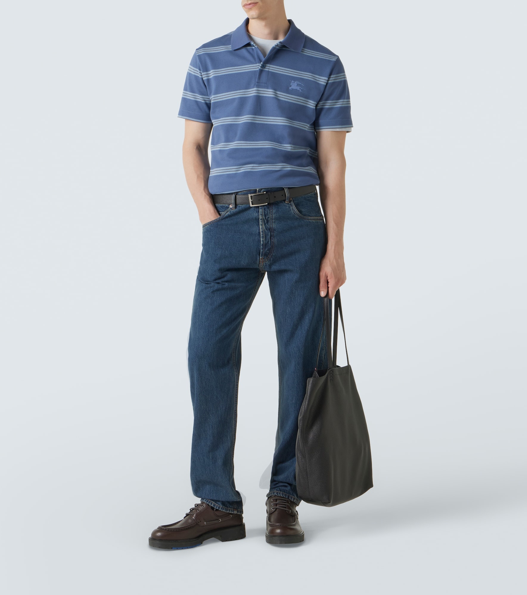 EKD striped cotton piqué polo shirt - 2