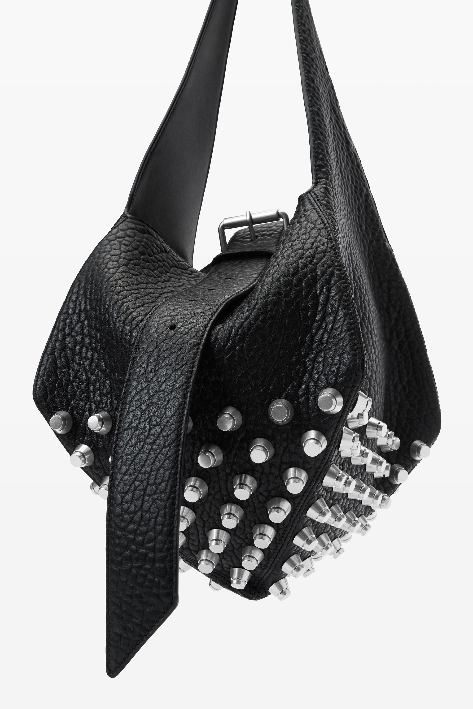 rex medium hobo bag in lambskin leather - 2