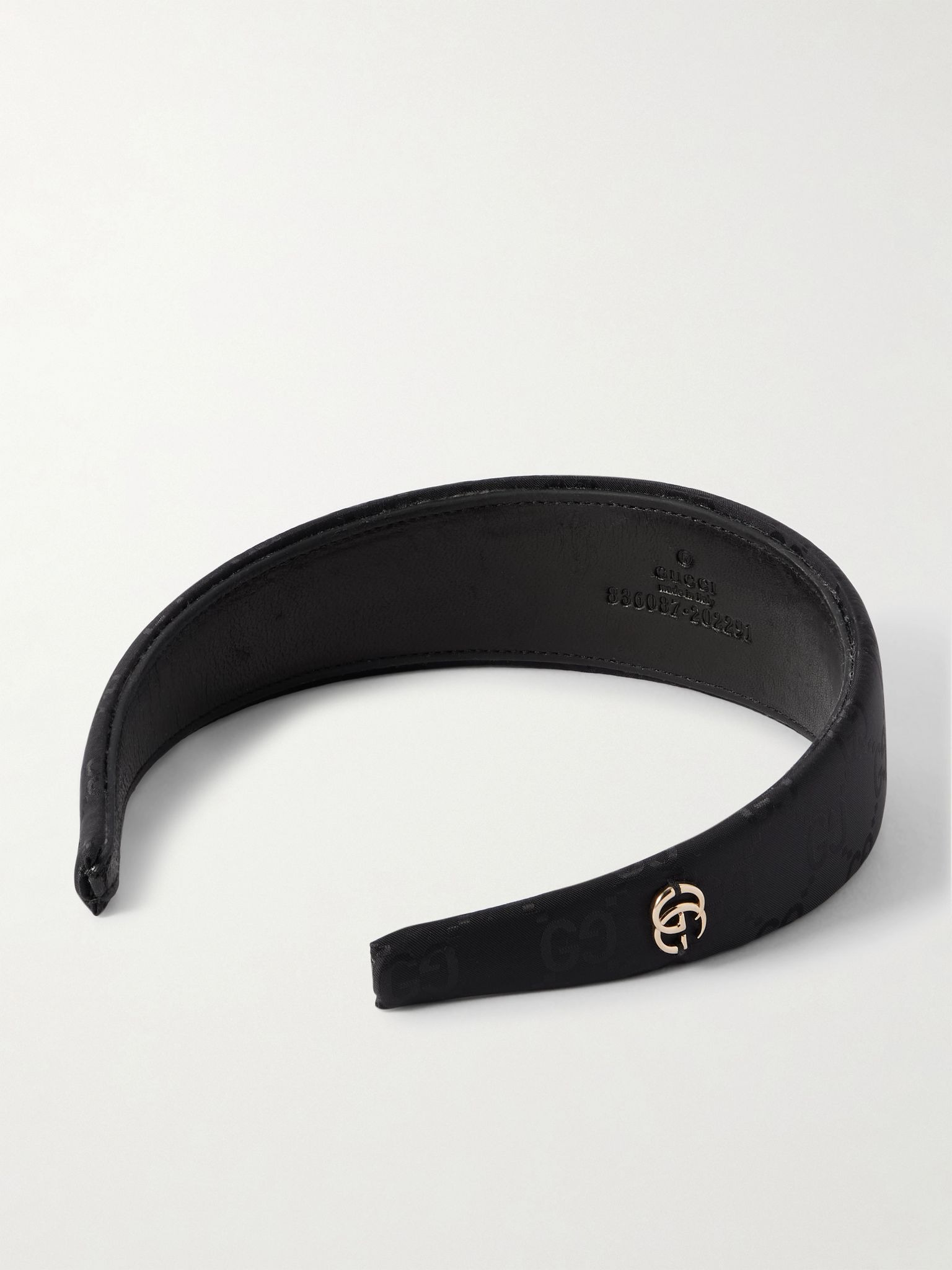 Embellished nylon-jacquard headband Black - 3