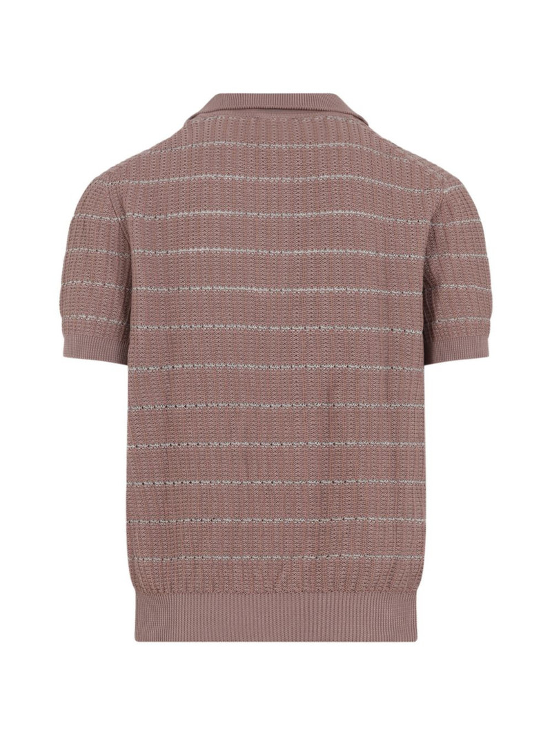 Brioni striped V-neck T-shirt outlook