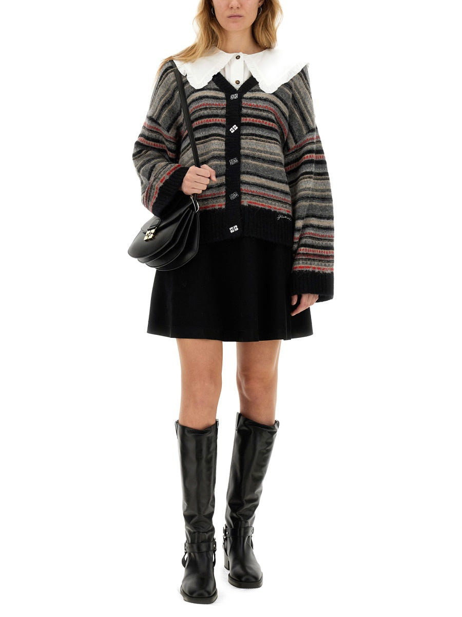 Ganni Women Boxy Fit Cardigan - 2