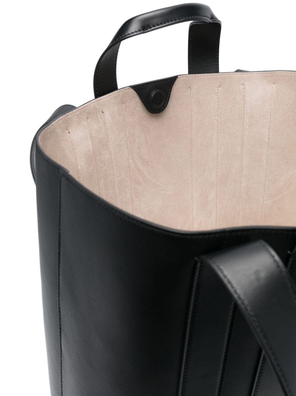 Ballade North South leather tote bag - 5