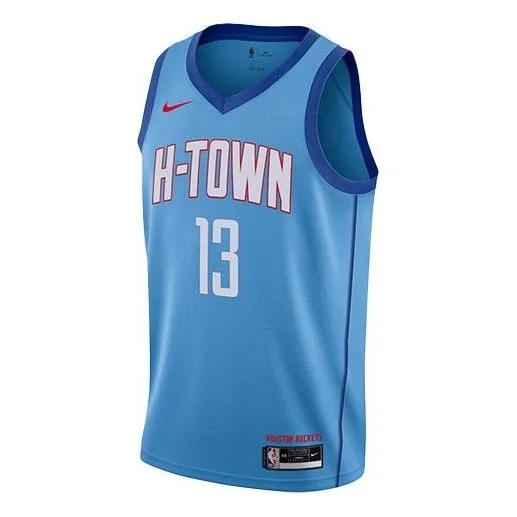 Houston Rockets City Edition Nike Men's Harden NBA Swingman Jersey Blue CN1731-467 - 1