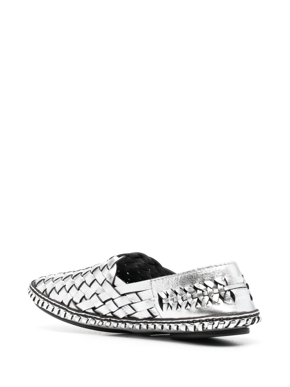 Neil woven metallic loafers - 3