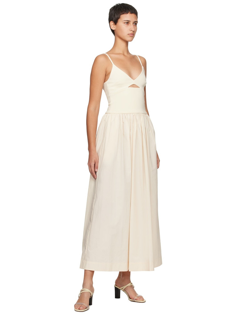 ESSE Studios Off-White Tri Knit Maxi Dress outlook