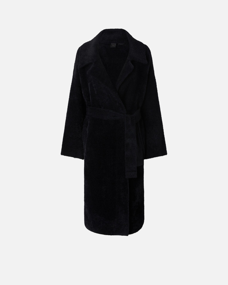 FAUX FUR WRAPAROUND COAT WITH BELT 1