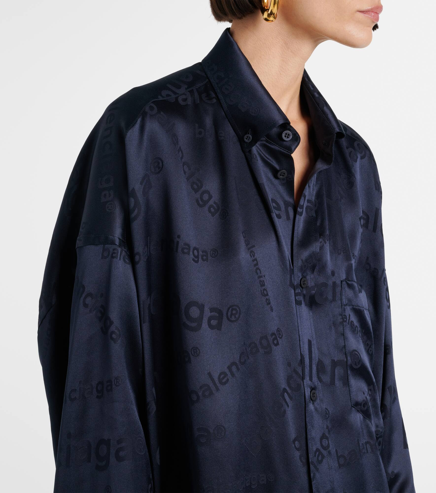 Cocoon silk shirt - 4