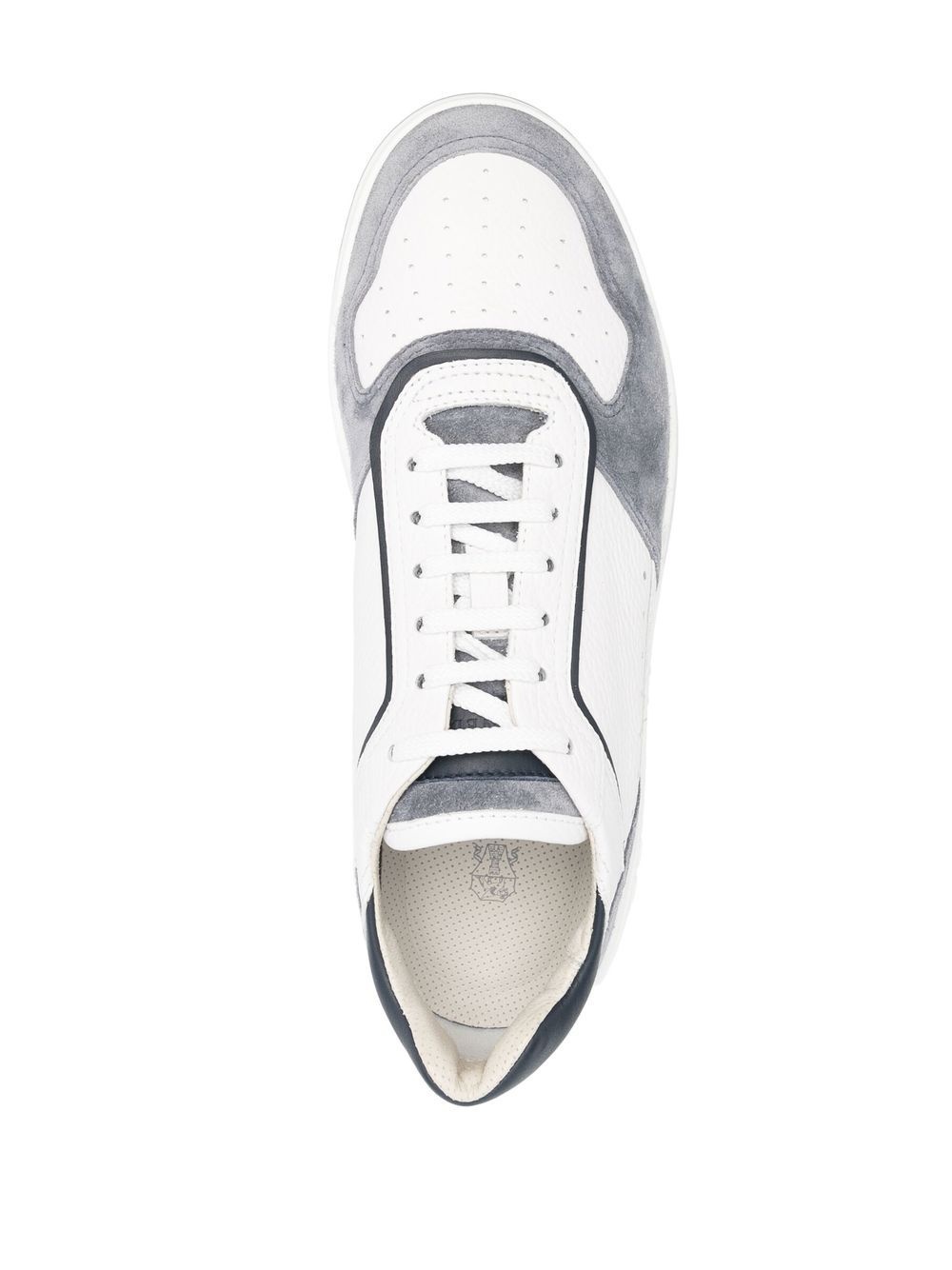 low-top panelled sneakers - 4