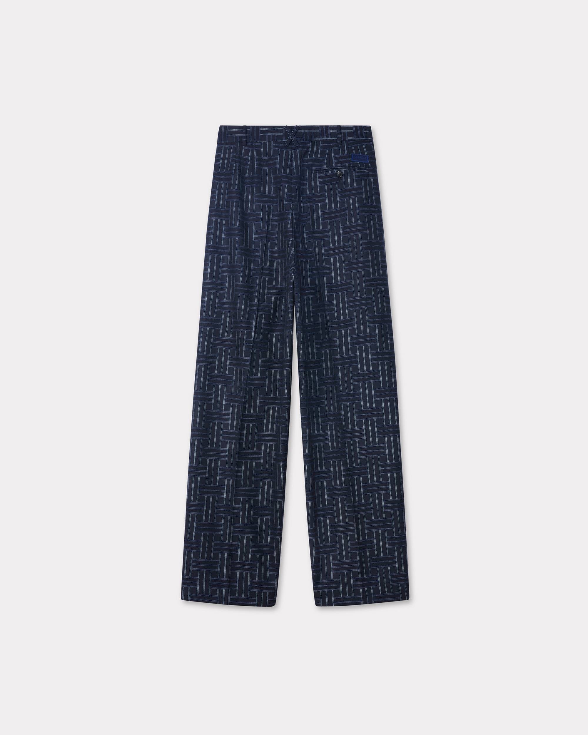 'KENZO Weave' pleated tailored wool pants - 2