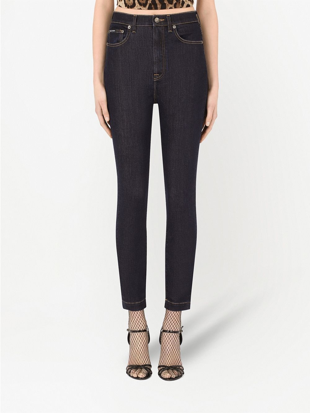 cropped skinny jeans - 3