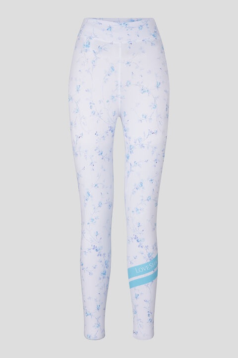 Love Tights in White/Blue - 1