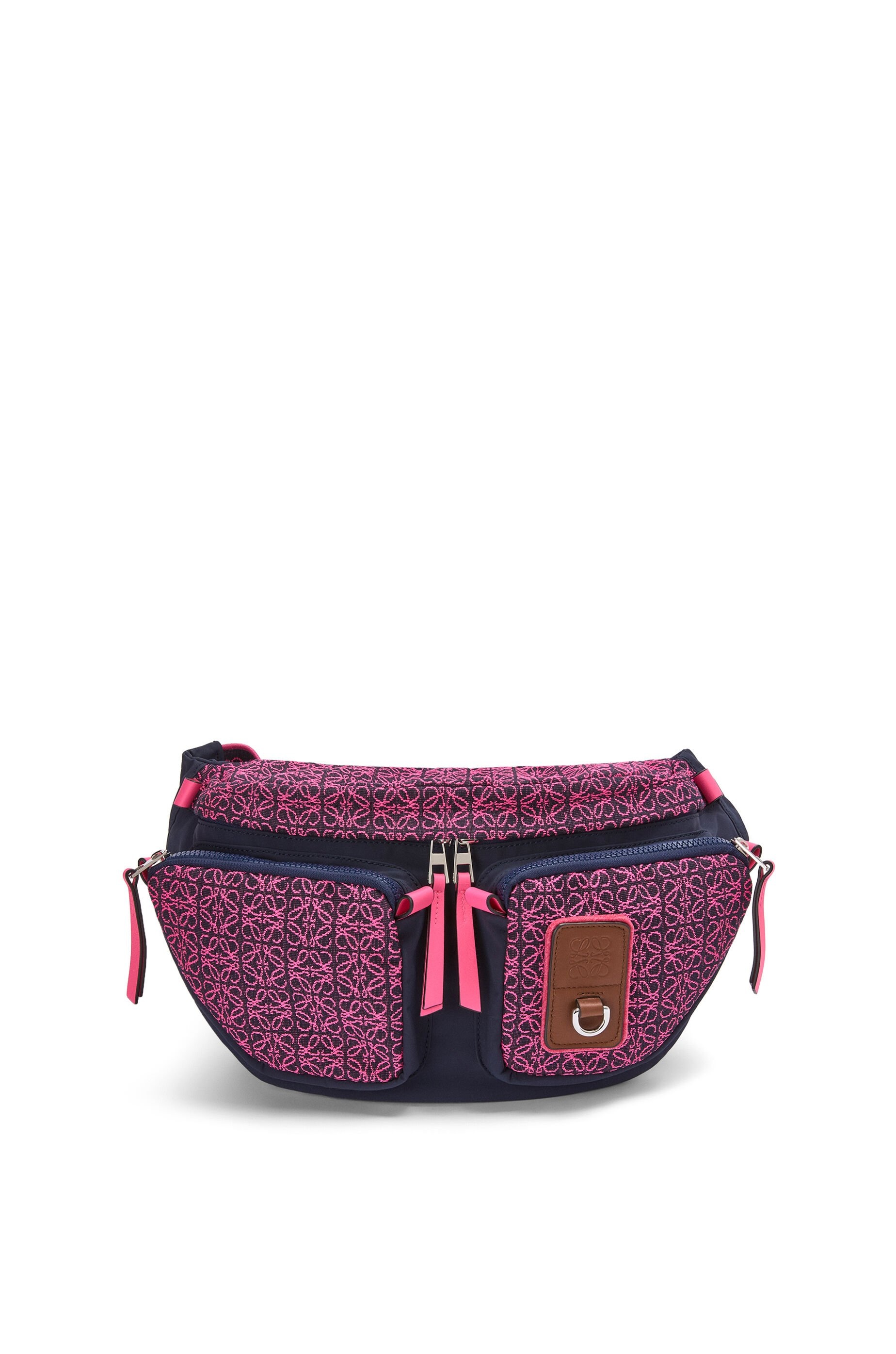 Large bumbag in Anagram jacquard and nylon - 1
