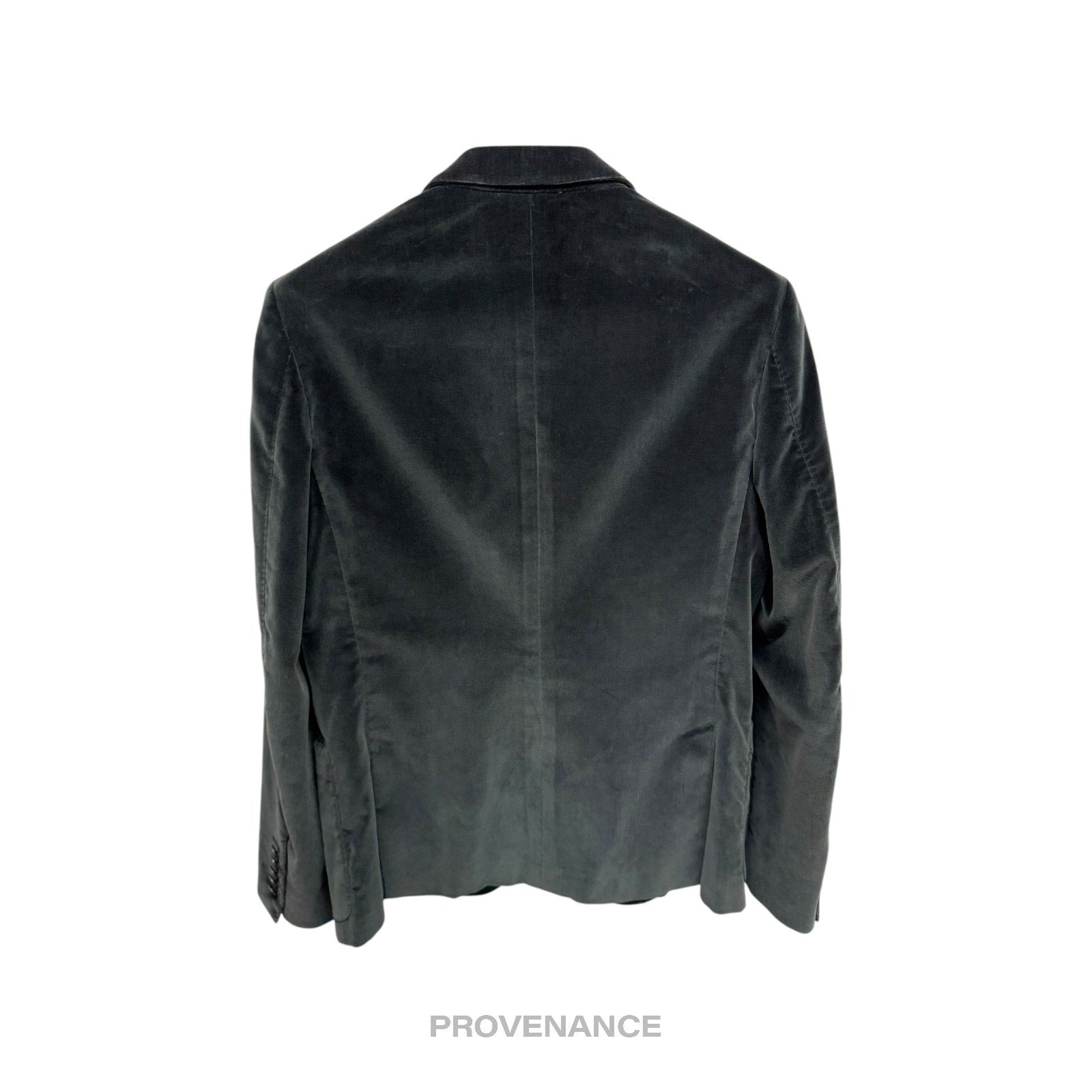 Gucci Jacket Coat Blazer - Velour Deep Green Notch 38 48 - 2