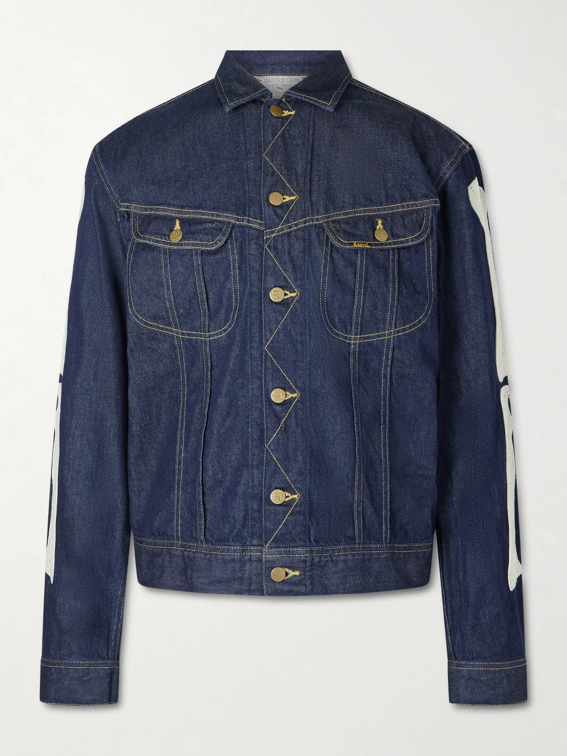 Embroidered Denim Jacket - 1