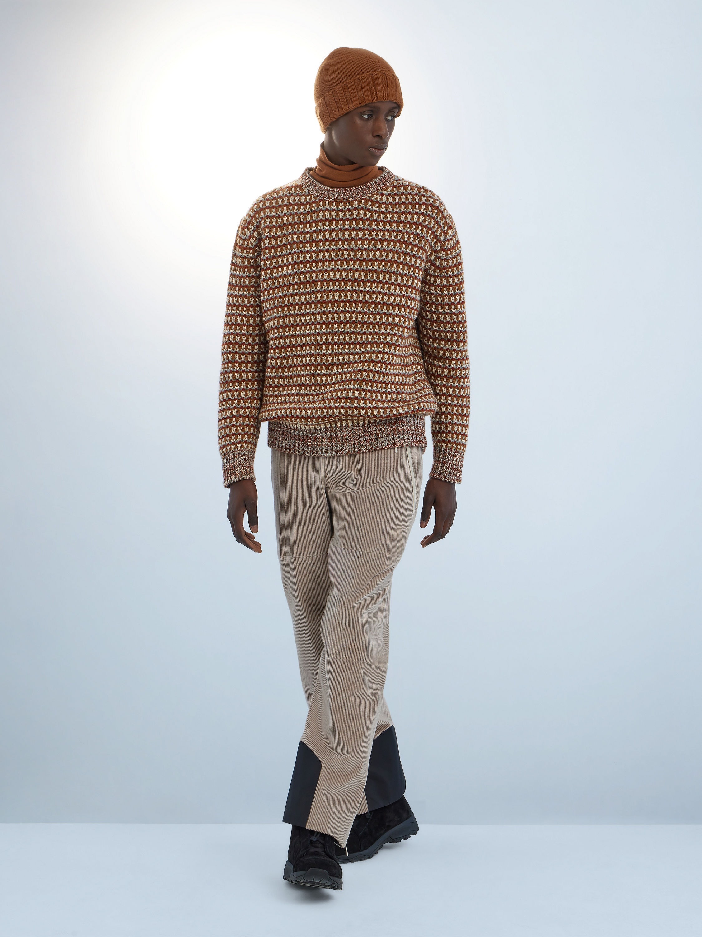 DARK RED OASI CASHMERE CREWNECK - 2
