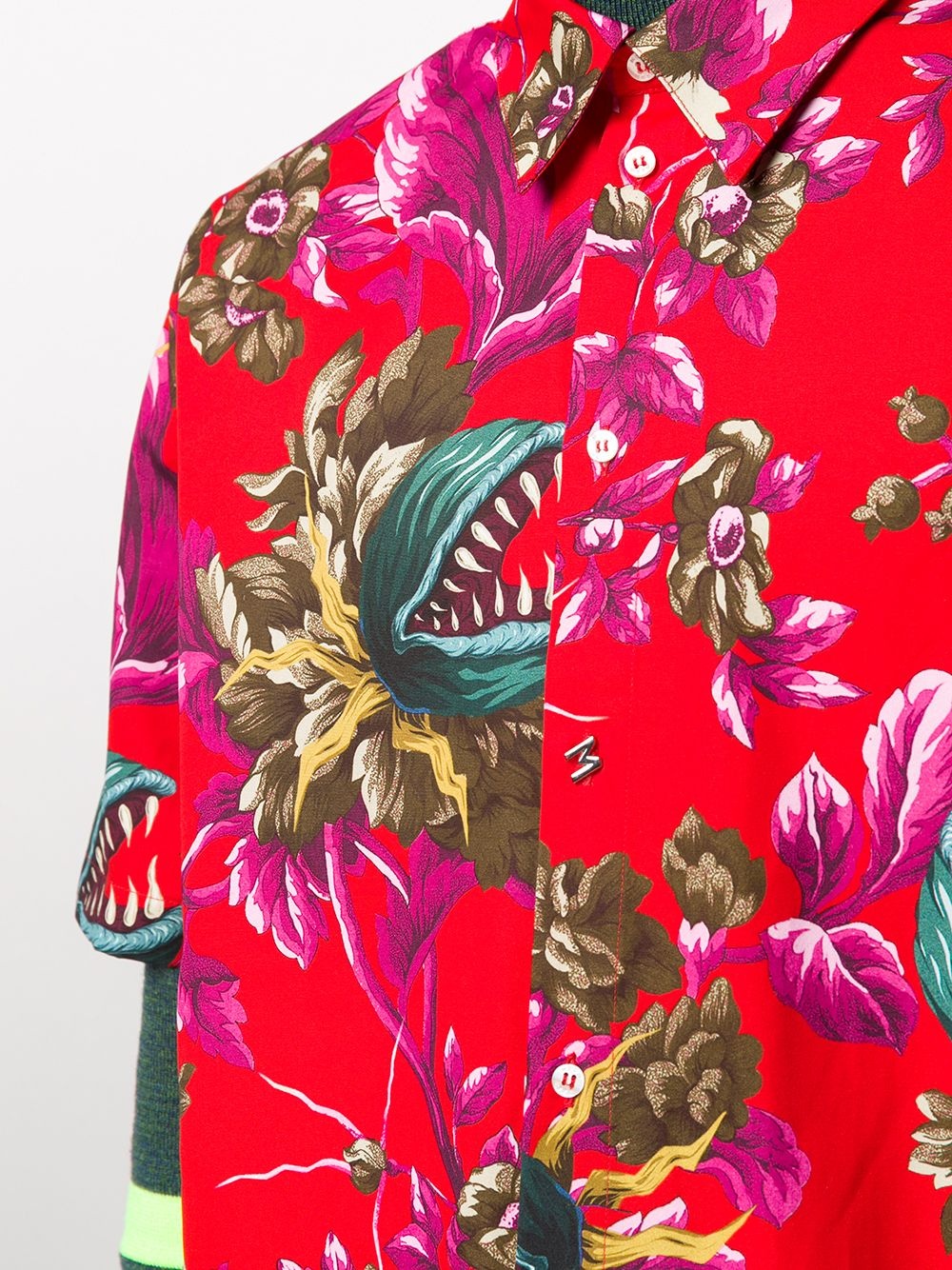 Venus flytrap-print shirt - 5