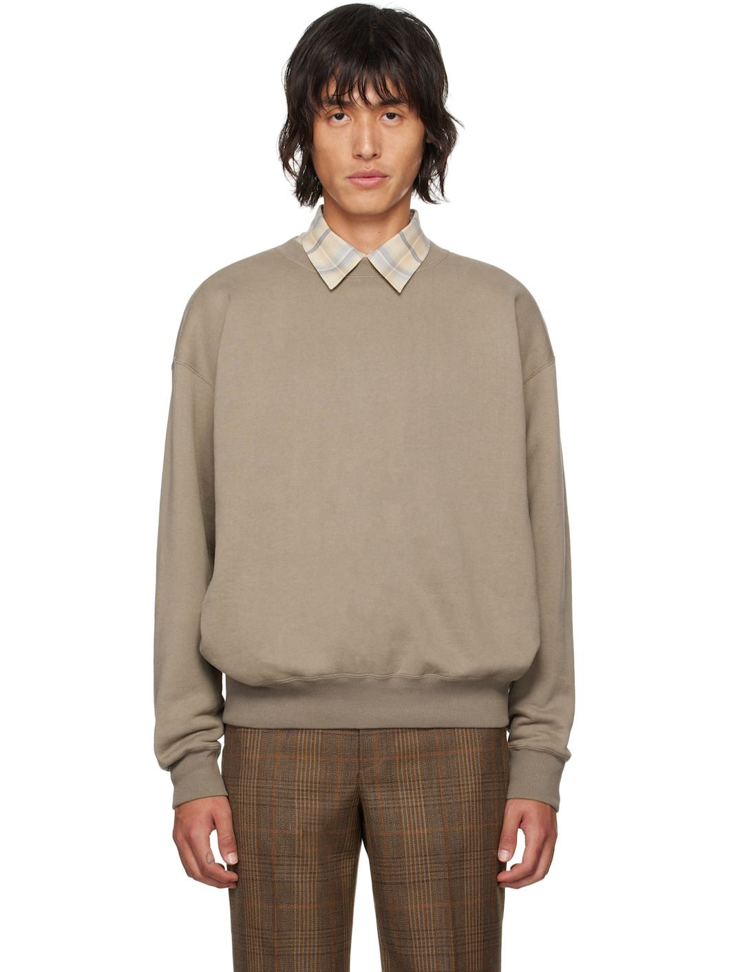 Brown Smooth Soft Sweatshirt - 1