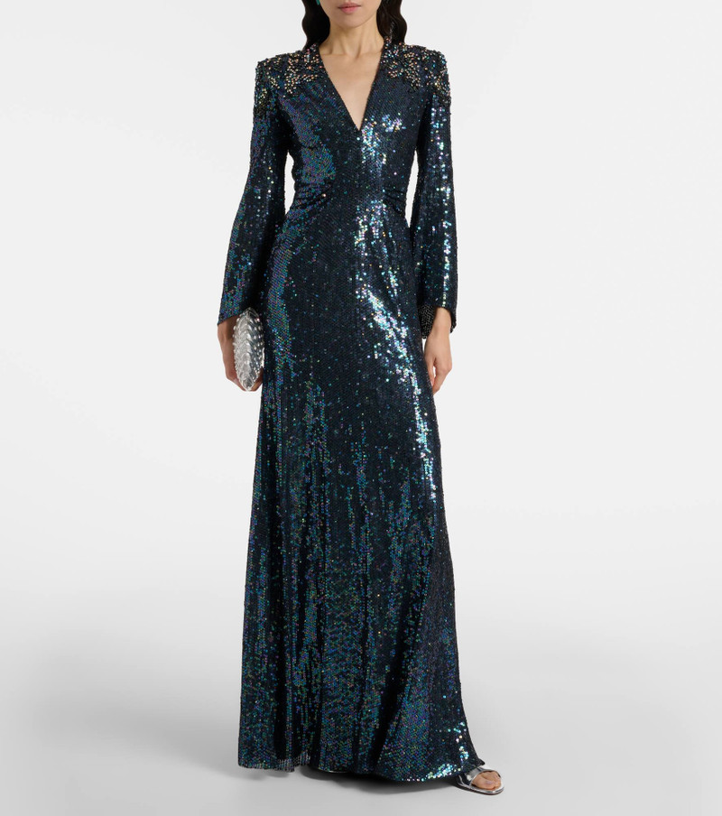 JENNY PACKHAM Zinnia sequined gown outlook