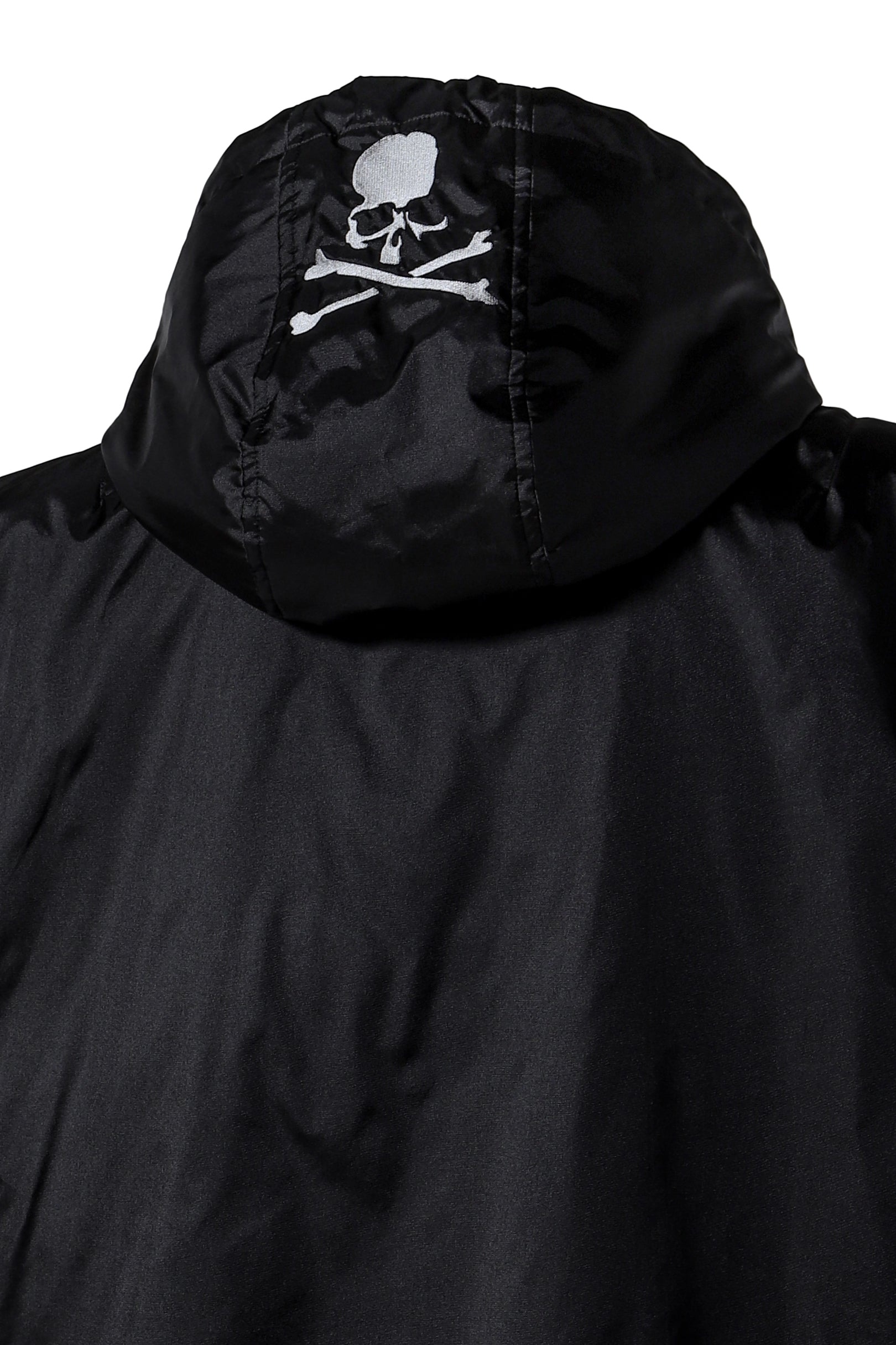 HOODED NYLON VEST / BLK - 4