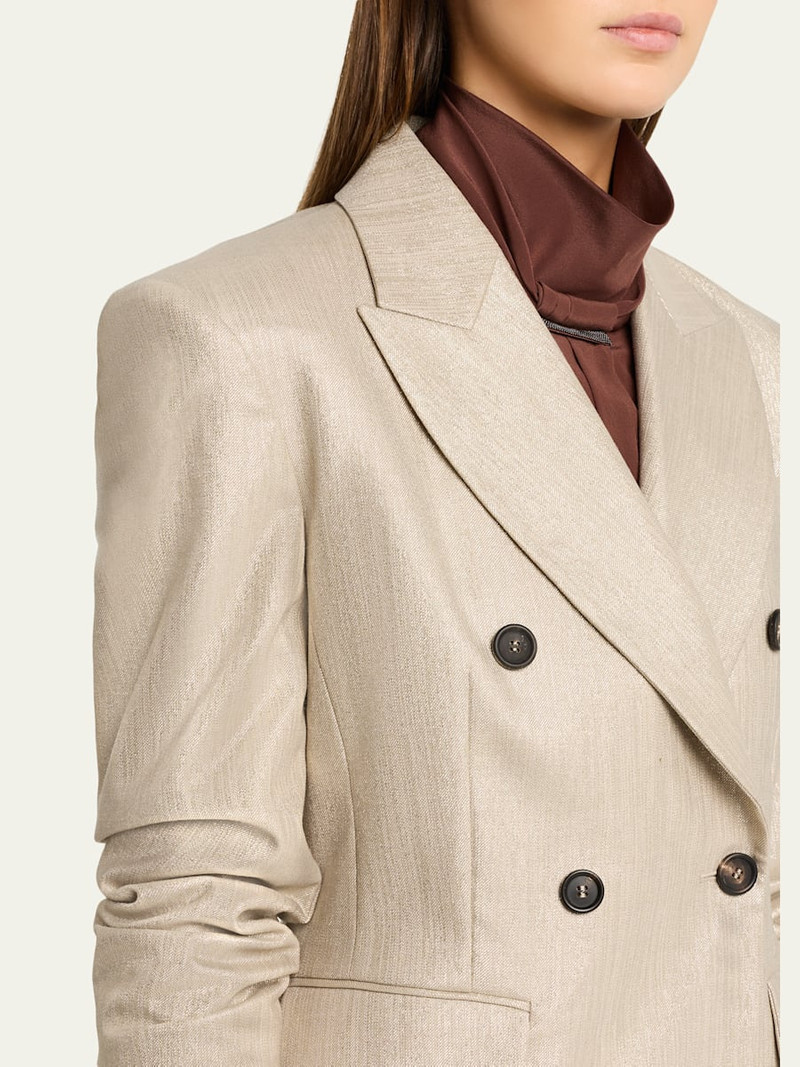 Bold Shoulder Double-Breasted Jacket 5