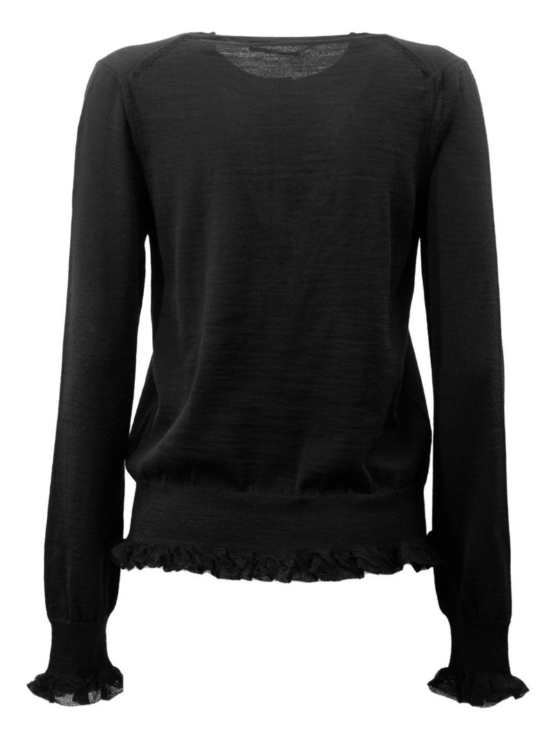 Comme Des Garçons ruffled cashmere cardigan outlook