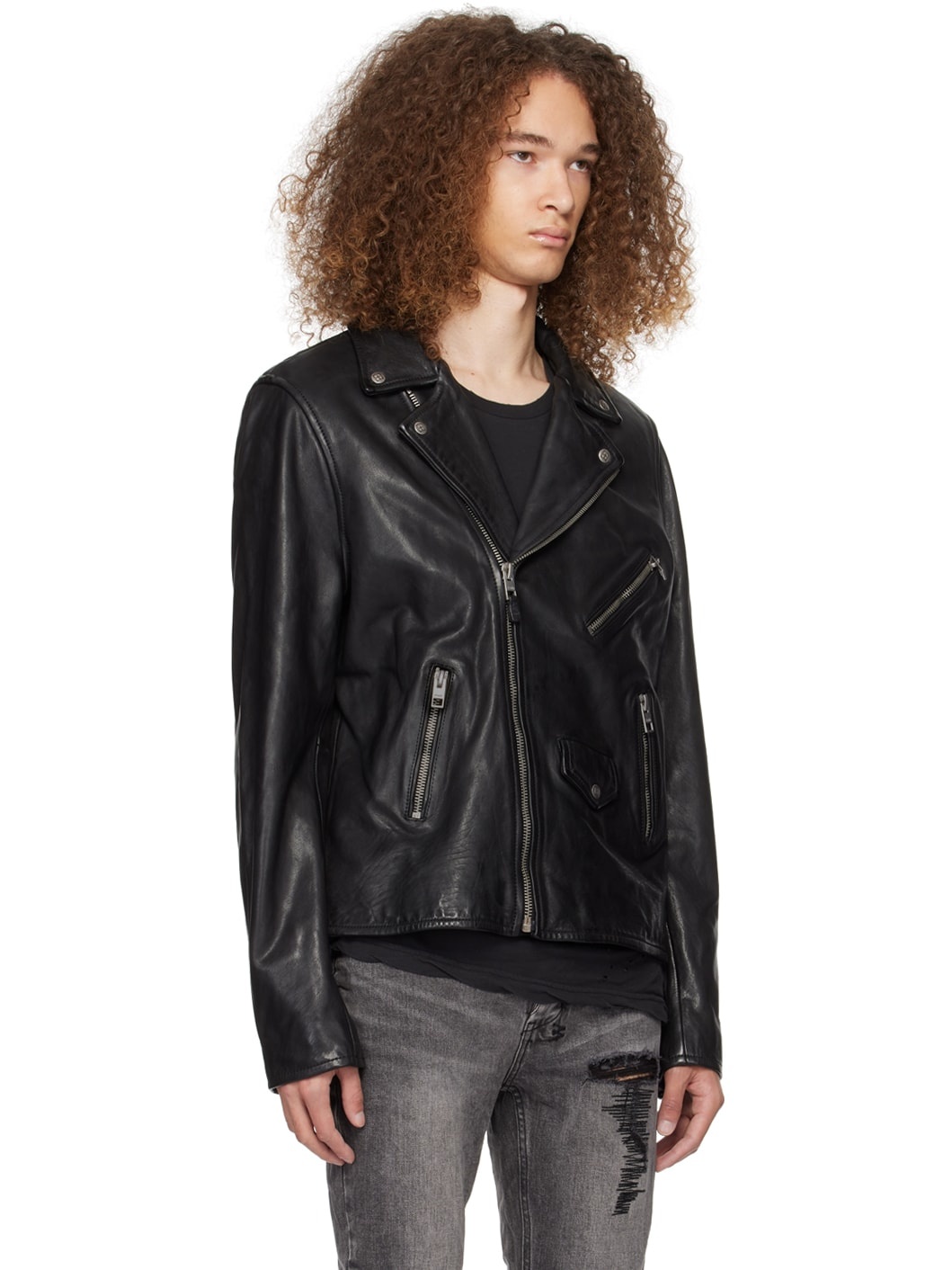 Black Capitol Leather Jacket - 2